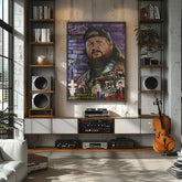 Jelly Roll Canvas Art by Chris Tutty - Save Me Country Hip Hop Portrait